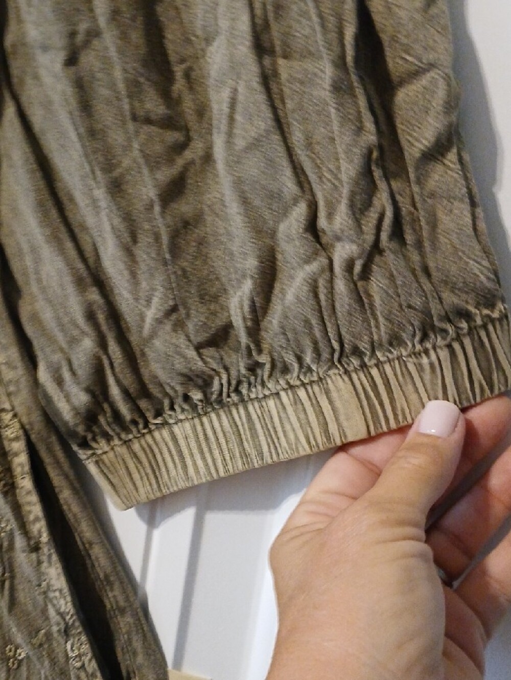 Boho Midi Dress in Olive Green - Picture 8 of 14